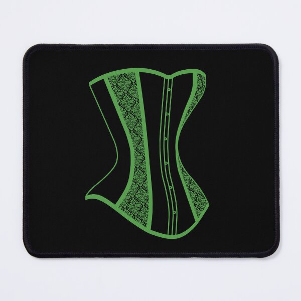 Item preview, Damask Corset - Green designed and sold by SleeplessStitch.