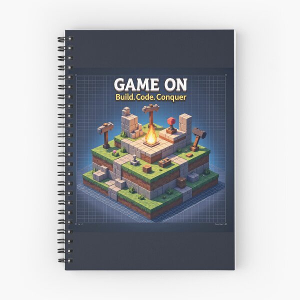 Item preview, Game On – Pixelated Fire Pit & Builder’s Landscape designed and sold by nhk999.
