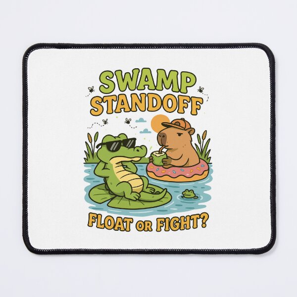 Item preview, Swamp Standoff – Alligator vs Capybara in Lazy River Showdown designed and sold by WildlifeInc.