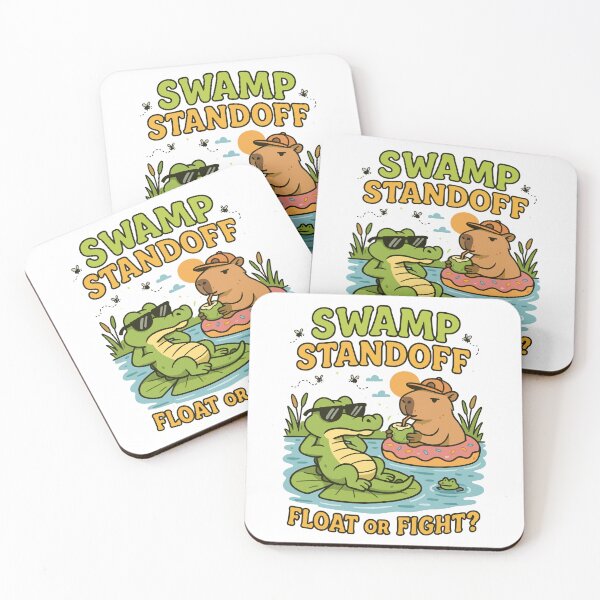 Item preview, Swamp Standoff – Alligator vs Capybara in Lazy River Showdown designed and sold by WildlifeInc.