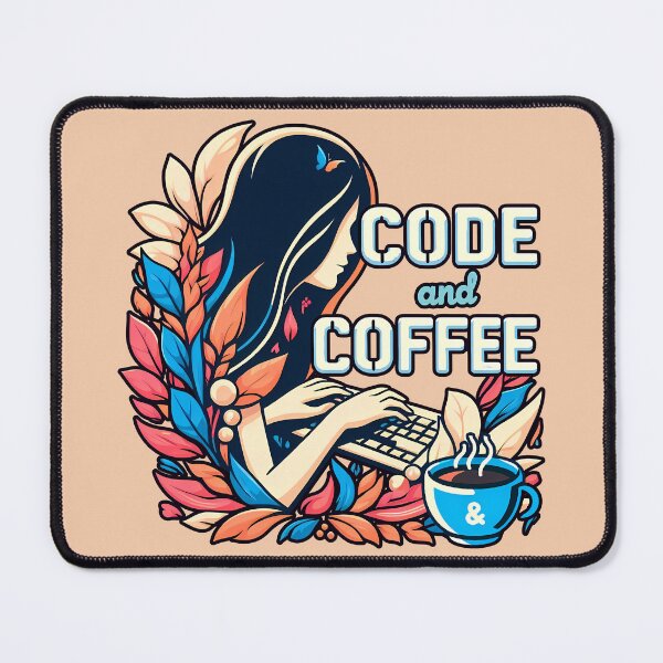 Item preview, Code and Coffee, typography designed and sold by maxmaj.
