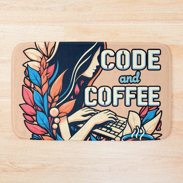Item preview, Code and Coffee, typography designed and sold by maxmaj.