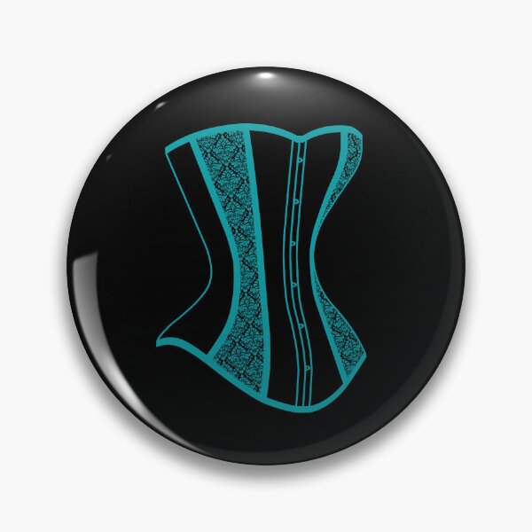 Item preview, Damask Corset - Teal designed and sold by SleeplessStitch.