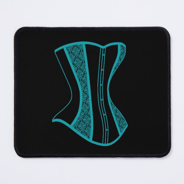 Item preview, Damask Corset - Teal designed and sold by SleeplessStitch.