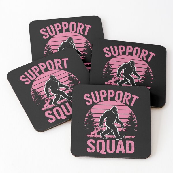 Item preview, Bigfoot Breast Cancer Support Squad Sasquatch Pink Ribbon designed and sold by MAKOPOKOShop.