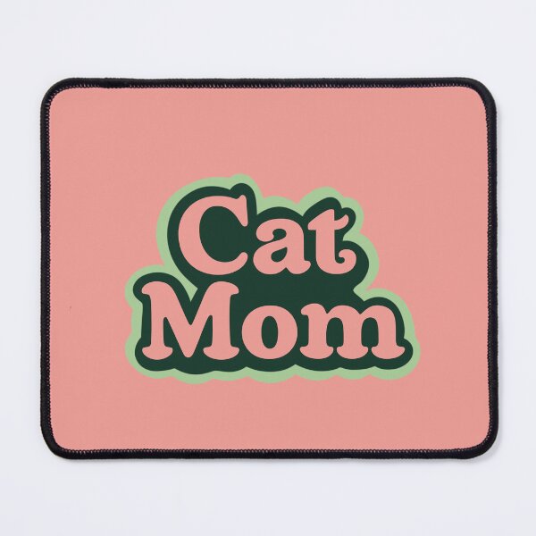 Item preview, Cat Mom Color Block Vintage Font Quote designed and sold by libscreates.