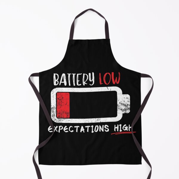 Item preview, "Battery low. Expectations high." designed and sold by KaBaRen.