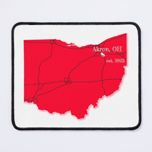 Item preview, Akron, OH [Red] designed and sold by PhilbonianDezin.