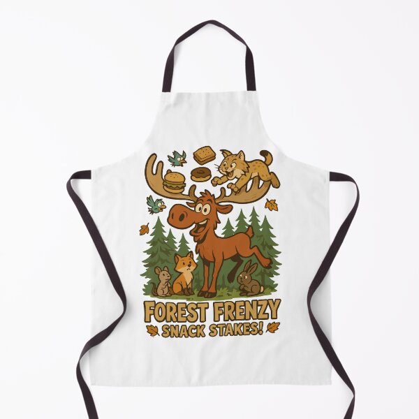 Item preview, Forest Frenzy – Moose vs Lynx in Antler Snack Battle designed and sold by WildlifeInc.
