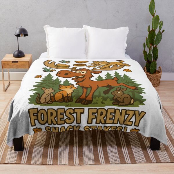 Item preview, Forest Frenzy – Moose vs Lynx in Antler Snack Battle designed and sold by WildlifeInc.