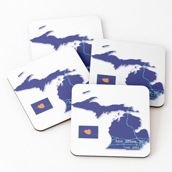 Item preview, Ann Arbor, MI [Blue] designed and sold by PhilbonianDezin.