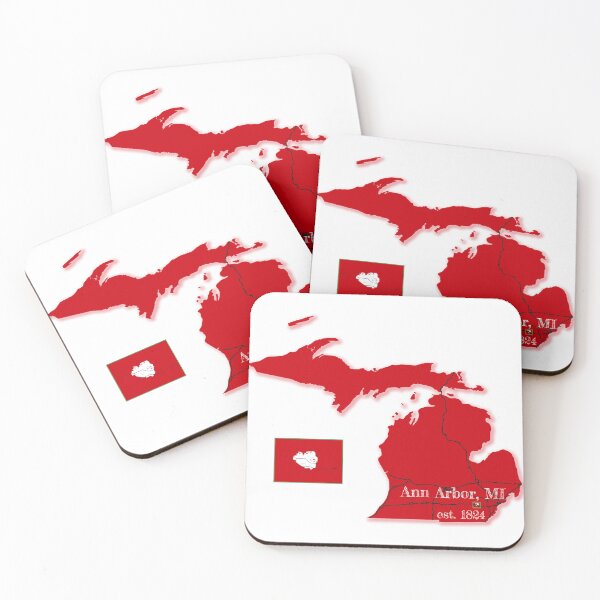 Item preview, Ann Arbor, MI [Red] designed and sold by PhilbonianDezin.