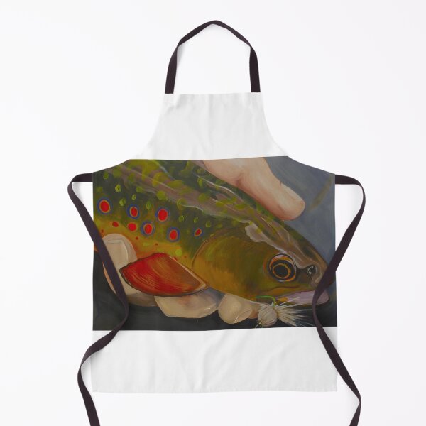 Item preview, Rainbow Trout Catch Oil Painting - Proud Angler Art designed and sold by taspaul.
