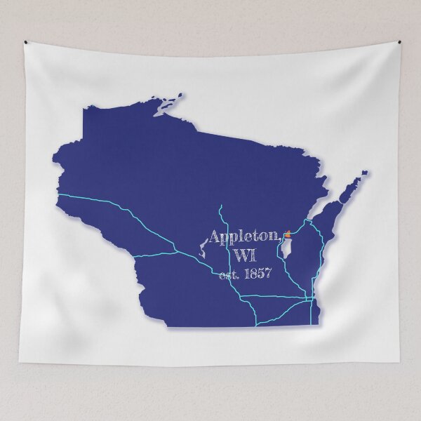 Item preview, Appleton, WI [Blue] designed and sold by PhilbonianDezin.