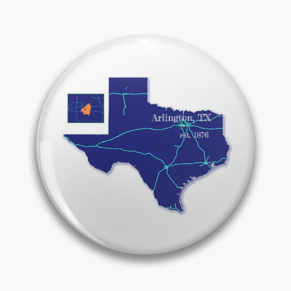 Item preview, Arlington, TX [Blue] designed and sold by PhilbonianDezin.