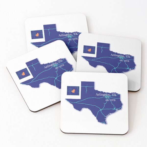 Item preview, Arlington, TX [Blue] designed and sold by PhilbonianDezin.