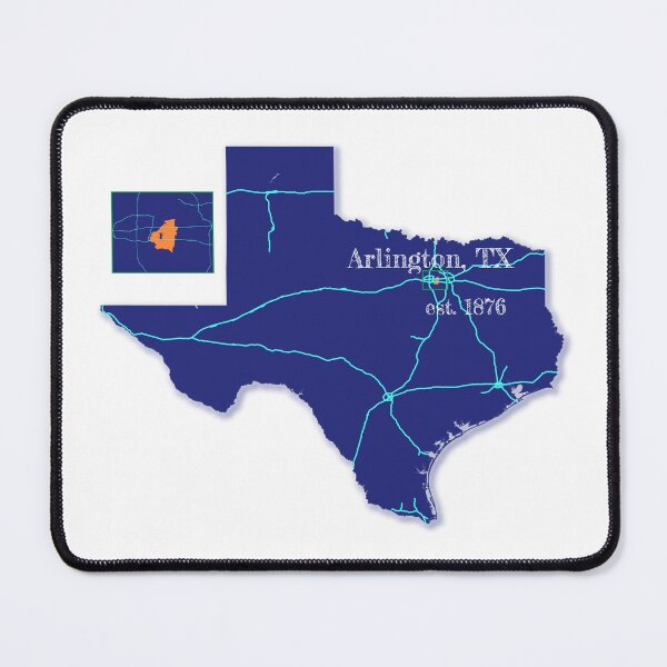 Item preview, Arlington, TX [Blue] designed and sold by PhilbonianDezin.