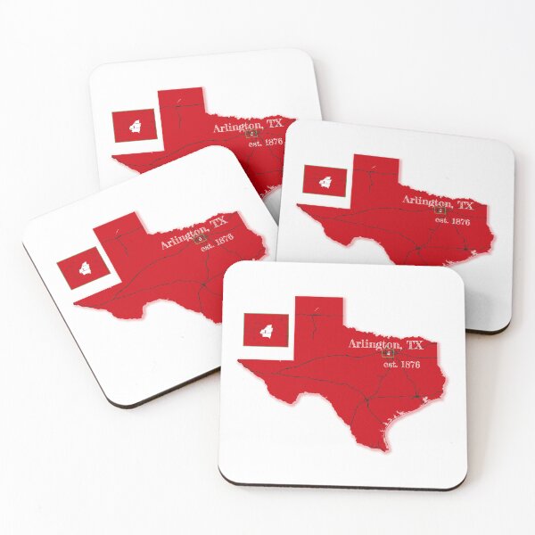 Item preview, Arlington, TX [Red] designed and sold by PhilbonianDezin.