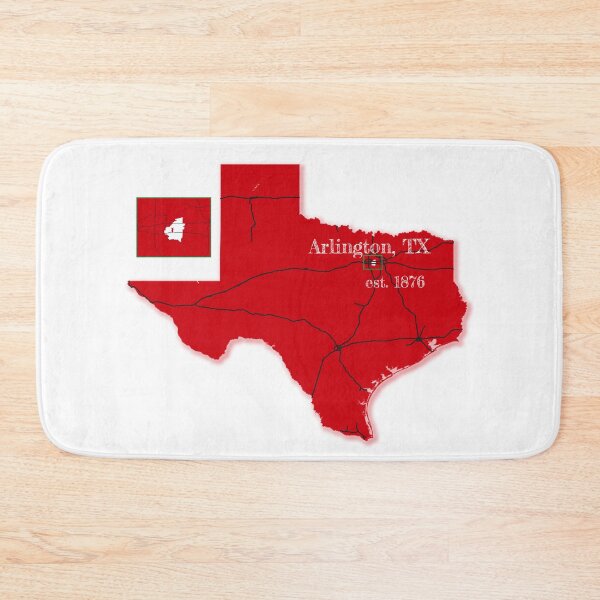 Item preview, Arlington, TX [Red] designed and sold by PhilbonianDezin.