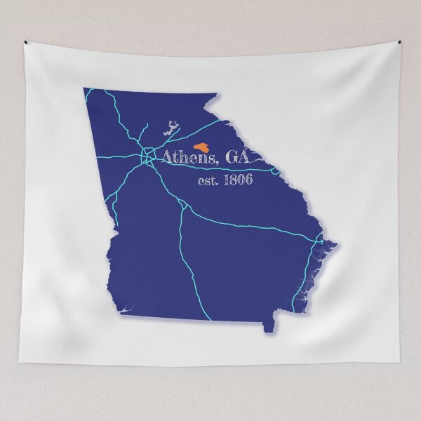 Item preview, Athens, GA [Blue] designed and sold by PhilbonianDezin.