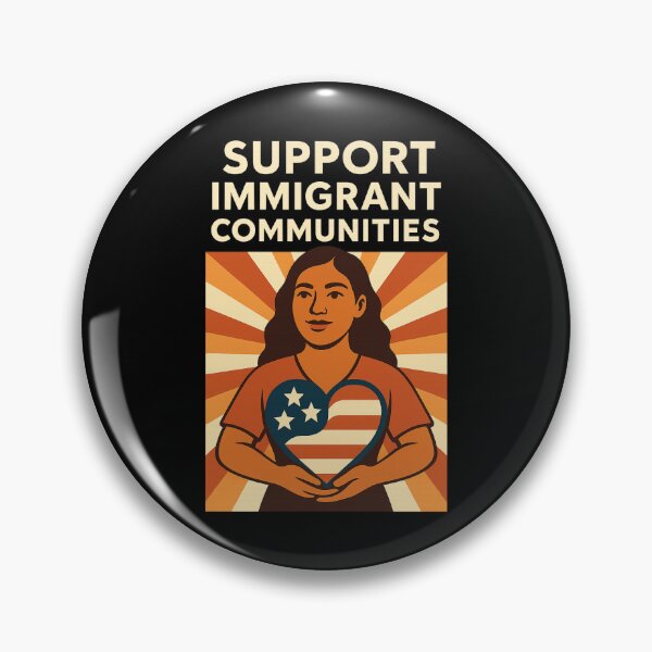 Item preview, Support America - Support Immigrant Communities designed and sold by artedeleon2024.