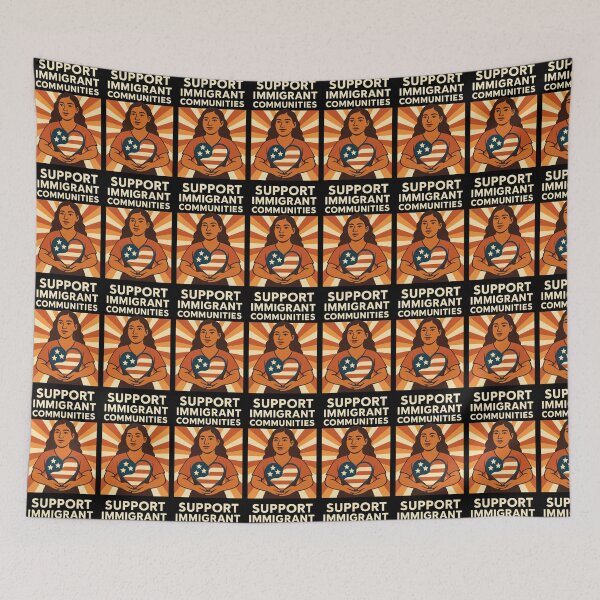 Item preview, Support America - Support Immigrant Communities designed and sold by artedeleon2024.