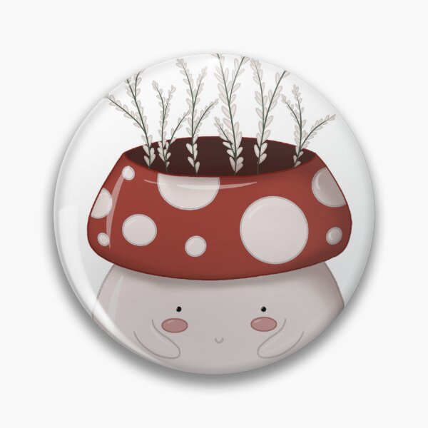 Item preview, Mushroom flowerpot designed and sold by indubitably-aj.