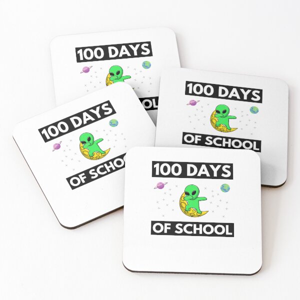 Item preview, 100 Days Of School funny alien dabbing cool Teacher student designed and sold by snowry.