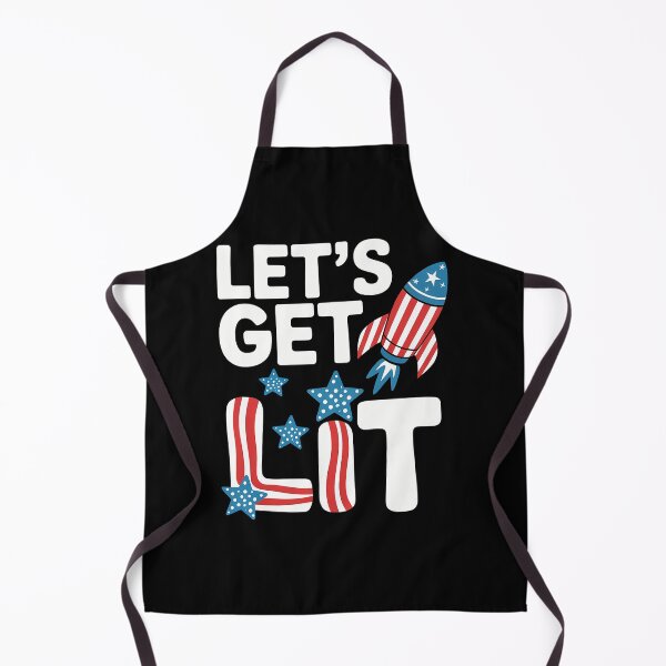 Item preview, Let's Get Lit Fireworks 4th of July Merica USA Flag designed and sold by brynatshop.