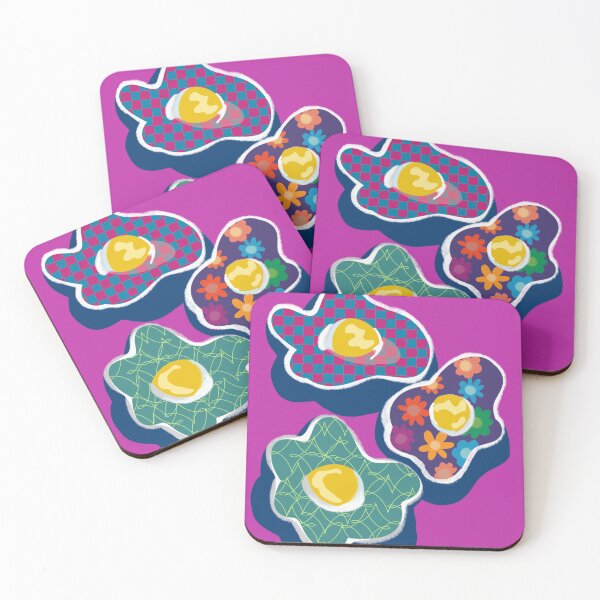Item preview, Transparent Fried Egg Funky Kitchen Breakfast Groovy Print  designed and sold by libscreates.