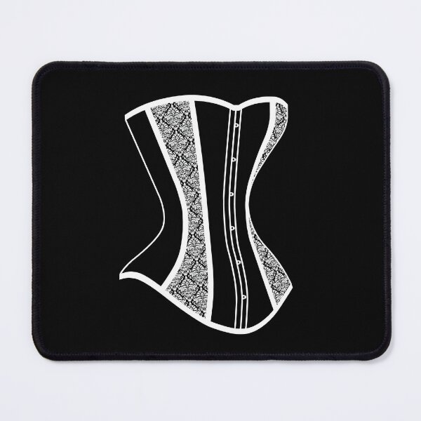 Item preview, Damask Corset - White designed and sold by SleeplessStitch.