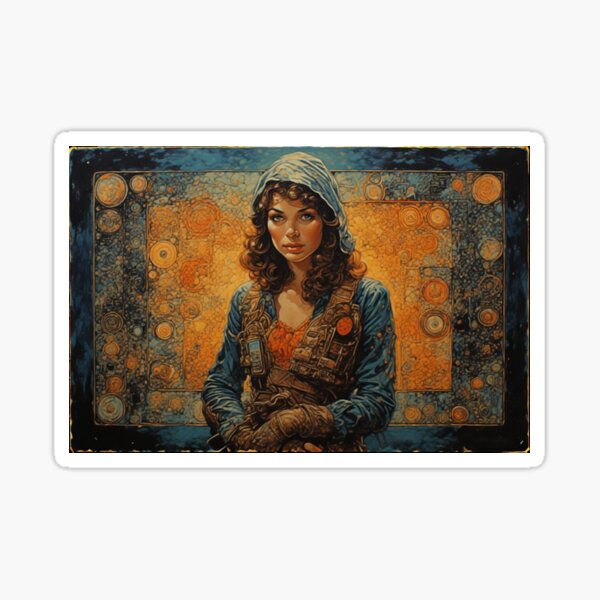 Item preview, 70s Pulp women with dots designed and sold by LitRobot.