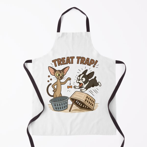 Item preview, Treat Trap – Boston Terrier vs Cat in Indoor Snack Ambush designed and sold by WildlifeInc.