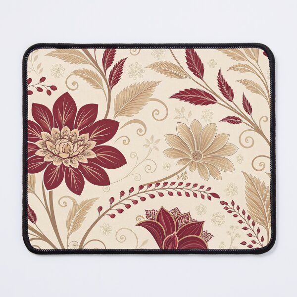 Item preview, Burgundy-beige-pattern. Gorgeous floral pattern designed and sold by Erik Visnievskij.
