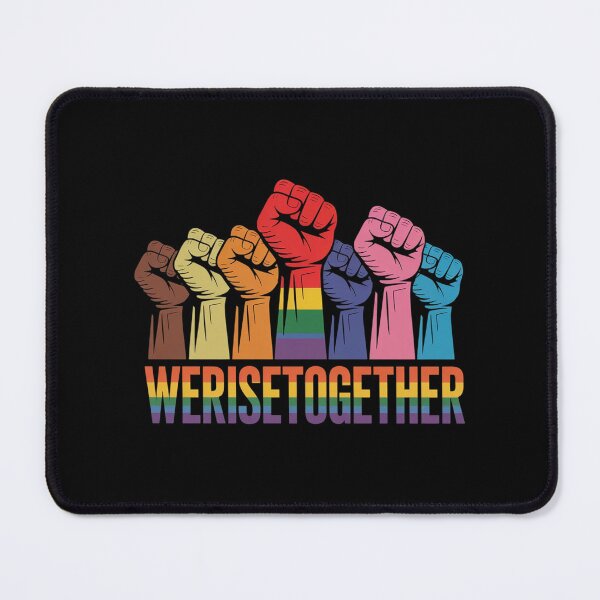 Item preview, We Rise Together Black Pride BLM LGBT Raised Fist Equality designed and sold by brynatshop.