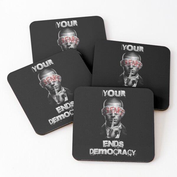 Item preview, Your Silence Ends Democracy – Powerful Civic Engagement Design designed and sold by GiftedExplorer.