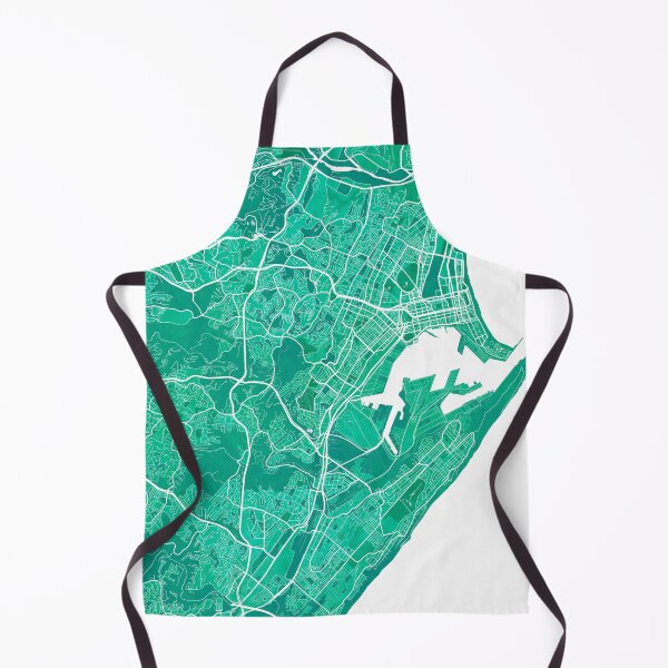 Item preview, Durban City Map of South Africa - Watercolor designed and sold by deMAP.