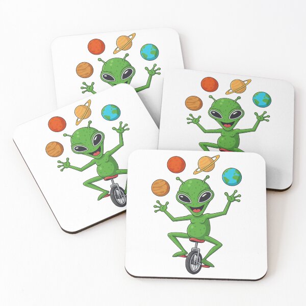 Item preview, Funny Alien Unicycle Juggling Planets designed and sold by Tigerr3g.