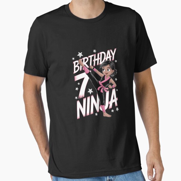 Aperçu de l'œuvre Anniversaire Ninja 7 Fille Rose créée et vendue par Fashion  Khadija.