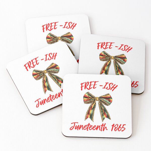 Item preview, Juneteenth FREE-ISH T-Shirt, African Flag Bow Tee designed and sold by MindfullyCreated.