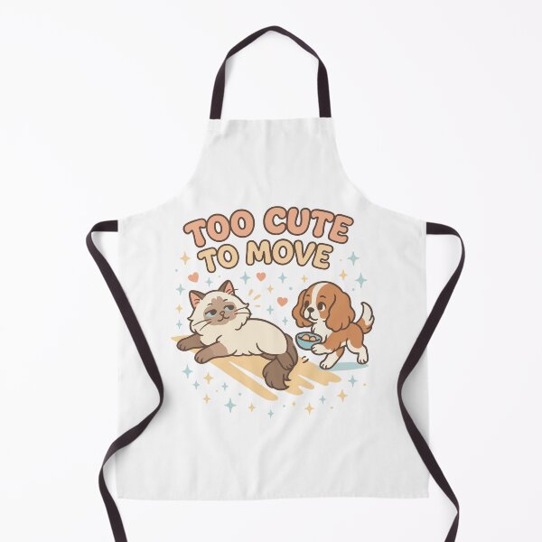 Item preview, Too Cute to Move – Birman Cat and Cavalier Spaniel Standoff designed and sold by WildlifeInc.