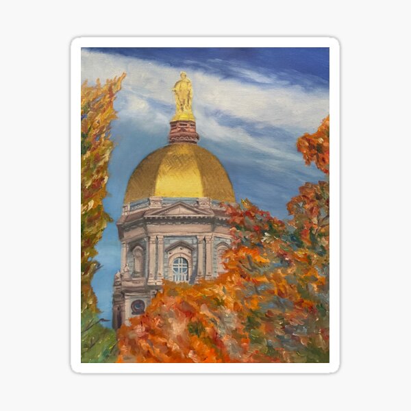 Item preview, Golden Dome of Notre Dame designed and sold by DahliasArtCorner.