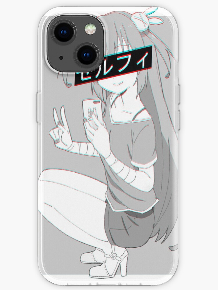 Selfie Sad Japanese Anime Aesthetic Iphone Case For Sale By Poserboy Redbubble