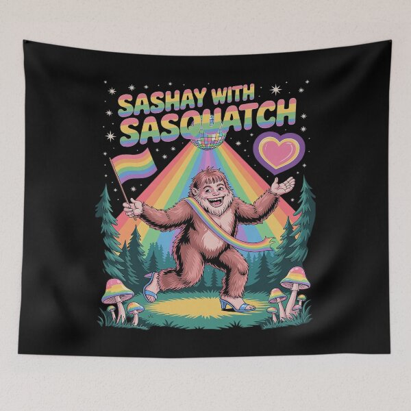 Item preview, Bigfoot Pride Walk Cryptid Drag, Sashay with Sasquatch designed and sold by MAKOPOKOShop.