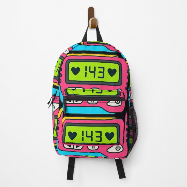 Item preview, 90s Retro Pager – Neon Green “♥143♥” Nostalgia Design designed and sold by Soft rot studio.