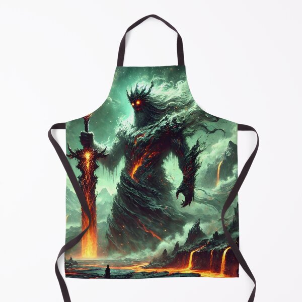 Item preview, "Surtr the Flamebringer – Norse Fire Giant of Ragnarök | Dark Nordic Fantasy Art" designed and sold by Umbra666.