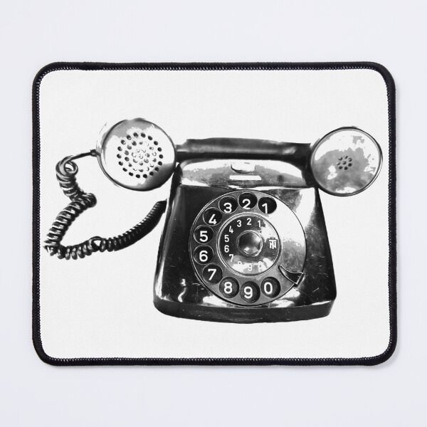 Item preview, Vintage phone black and white  designed and sold by suekieper.