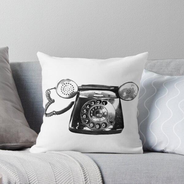 Item preview, Vintage phone black and white  designed and sold by suekieper.
