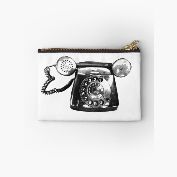 Item preview, Vintage phone black and white  designed and sold by suekieper.