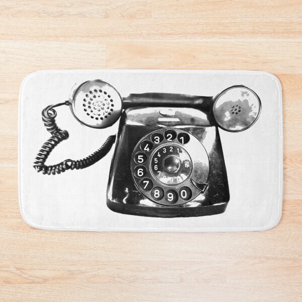 Item preview, Vintage phone black and white  designed and sold by suekieper.